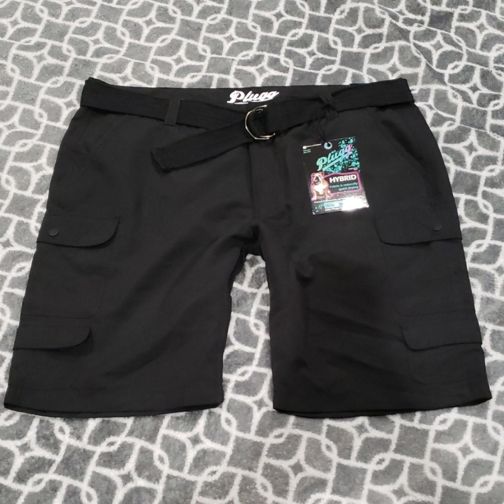Plugg hybrid men's 42 black shorts
